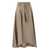 Peserico PESERICO Long skirt in lightweight stretch cotton satin BEIGE