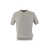 Peserico Peserico T-Shirt In Pure Cotton Crépe Yarn GREY/WHITE