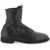 GUIDI Front Zip Leather Ankle Boots BLACK