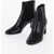 Saint Laurent Leather Chelsea Boots Heel 7 Cm Black