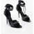 Balenciaga Leather Cagole Sandals With Buckle Details Heel 12 Cm Black