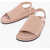 Stella McCartney Vegan Leather Logoed Sandals Pink