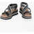 Stella McCartney Logoed Sandals With Wedge 8 Cm Black