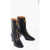 Dior Front Zipped Leather Booties Heel 7 Cm Black