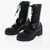Dior Leather Dioriron Combat Boots With Cutouts Black