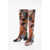 Dior Patchwirk Effect Embroidery Diorage Knee-High Boots Heel 7 C Multicolor