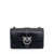 Pinko 'Classic Love Bag Icon' Black Shoulder Bag With Logo Patch In Smooth Leather Woman BLACK