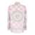 Versace Pink Shirt with Baroque Print in Satin Woman PINK