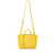 Pinko PINKO 'Carrie' small leather bag with logo plaque YELLOW
