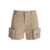 Pinko Beige Cargo Shorts in Cotton Woman BEIGE