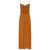 forte_forte FORTE_FORTE Long silk dress with lurex texture BROWN