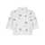 MSGM MSGM Cropped Cotton Shirt with Embroidered Beads WHITE