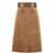 Gucci GUCCI SUEDE SKIRT BROWN