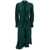 ZIMMERMANN Midi Asymmetric Green Dress with Belt in Silk Woman GREEN