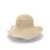 RUSLAN BAGINSKIY RUSLAN BAGINSKIY Straw Hat with Front Embroidered Logo BEIGE