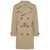 Save the Duck Save The Duck Zarek Double-Breasted Waterproof Coat With Belt BEIGE
