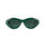 Casablanca Casablanca Geometric Acetate Sunglasses With Logo Plaque GREEN