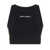 Palm Angels PALM ANGELS Cropped top with embroidered logo and side stripes BLACK