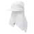 RUSLAN BAGINSKIY RUSLAN BAGINSKIY Linen hat with brim and neck flap WHITE