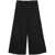Semicouture SEMICOUTURE Holly wide leg cotton trousers BLACK