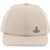 Vivienne Westwood Uni Colour Baseball Cap With Orb Embroidery SAND