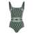 Tory Burch TORY BURCH PRINTED ONE-PIECE SWIMSUIT GREEN