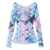 PUCCI PUCCI Printed tulle t-shirt CLEAR BLUE