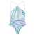PUCCI PUCCI Printed lycra swimsuit CLEAR BLUE