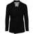 Emporio Armani EMPORIO ARMANI Wool doulbe-breasted blazer jacket BLACK