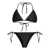 Fendi FENDI FF triangle bikini set BLACK