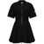 Moncler MONCLER zip-up cotton polo dres BLACK