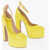 Valentino Garavani Patent Leather Pumps With Straps Heel 16 Cm Yellow