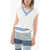 SPORTY & RICH V-Neck Sleeveless Cable-Knit Sweater White
