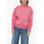 Kenzo Crew Neck Bandana Brushed Cotton Sweatshirt Pink