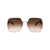 Gucci Gucci SUNGLASSES 002 GOLD HAVANA BROWN