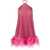 OSEREE OSÉREE LUMIERE PLUMAGE NECKLACE SHORT DRESS CLOTHING PINK & PURPLE