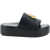 Balenciaga Rise Slide Sandals BLACK/GOLD