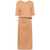 LEMAIRE LEMAIRE BELTED RIB T-SHIRT DRESS CLOTHING NUDE & NEUTRALS
