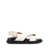 Marni White Sandals with Crossed Bands in Leather Woman WHITE