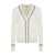Thom Browne Thom Browne Cardigan In Silk And Cotton WHITE