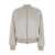 Herno Beige Jacket With Logo And Ribbed Trim In Techno Fabric Woman Beige