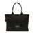 Marc Jacobs MARC JACOBS BLACK AND WHITE CANVAS TOTE BAG BLACK