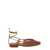 HEREU 'Mantera' Brown Ballerinas with Ankle Strings in Leather Woman BROWN