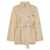 Fay FAY Short Double-Breasted Cotton Twill Trench Coat BEIGE