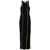 Nanushka NANUSHKA Wanda Long Dress with Visible Stitching BLACK