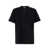 Off-White Black Crewneck T-Shirt With Contrasting Off Print In Cotton Man BLACK
