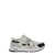 Off-White White and Black Low Top Sneakers with Logo Detail in Techno Fabric Man WHITE/BLACK
