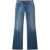 Off-White Off-White Flared Cotton Jeans With Mid-Rise Waist BLUE