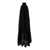 Semicouture Black Maxi Dress with Stand up Collar in Cotton and Silk Woman BLACK