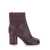 Maison Margiela 'Tabi' Bordeaux Ankle Boots In Leather Woman RED